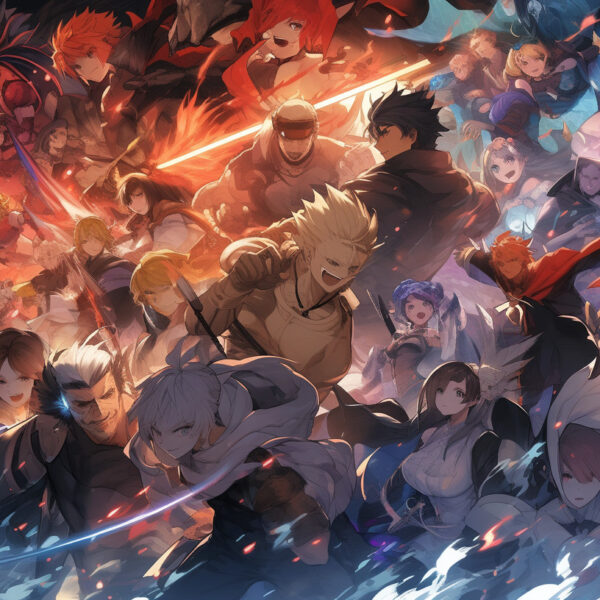 anime battle wallpaper art